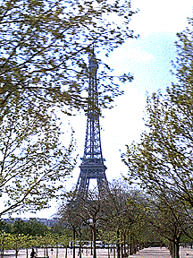The Eiffel Tower in April