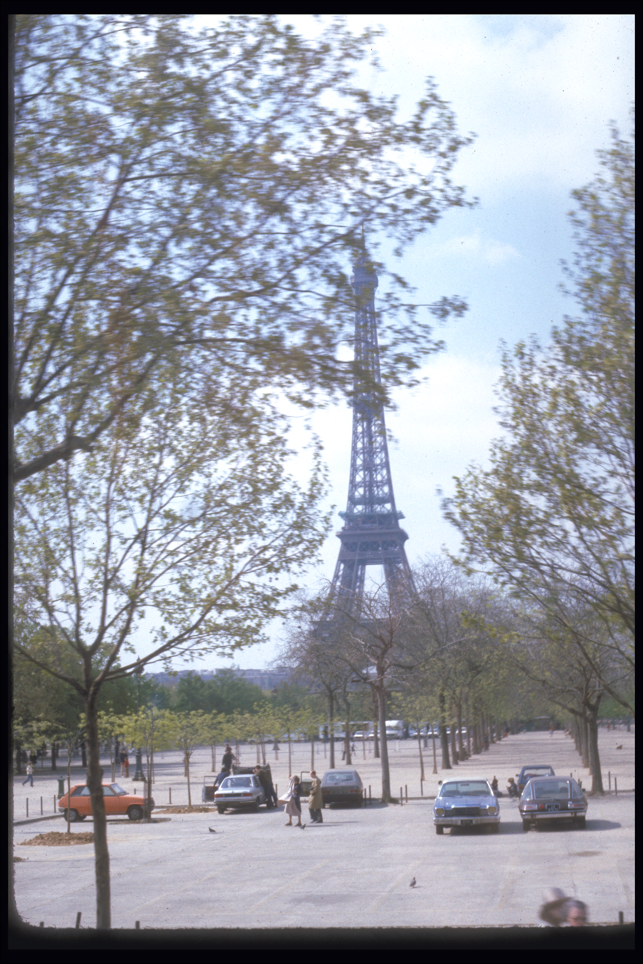 Eiffel Tower. Paris in the spring, 1983
