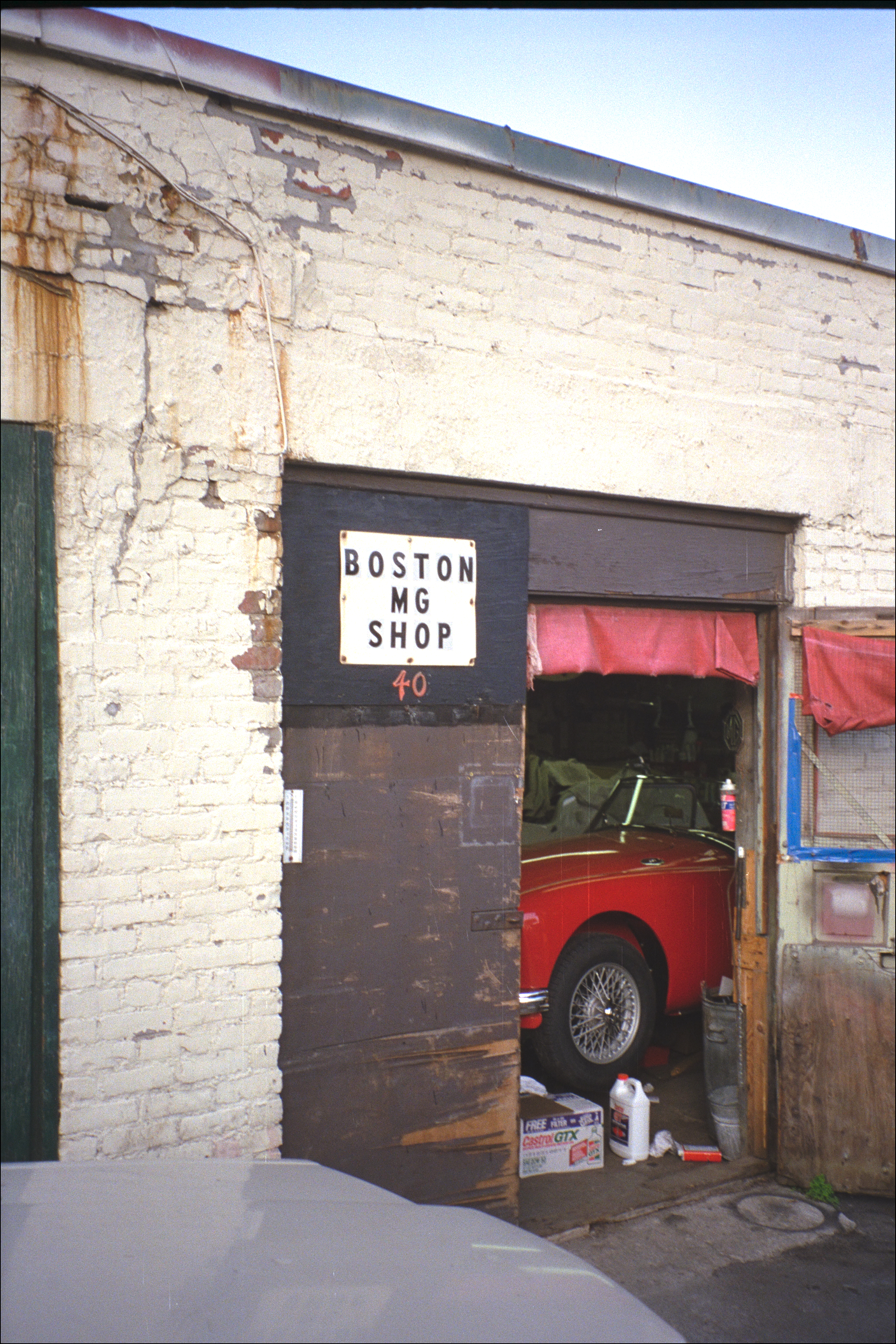IMG2026 The Boston MG Shop, in Brighton in those days