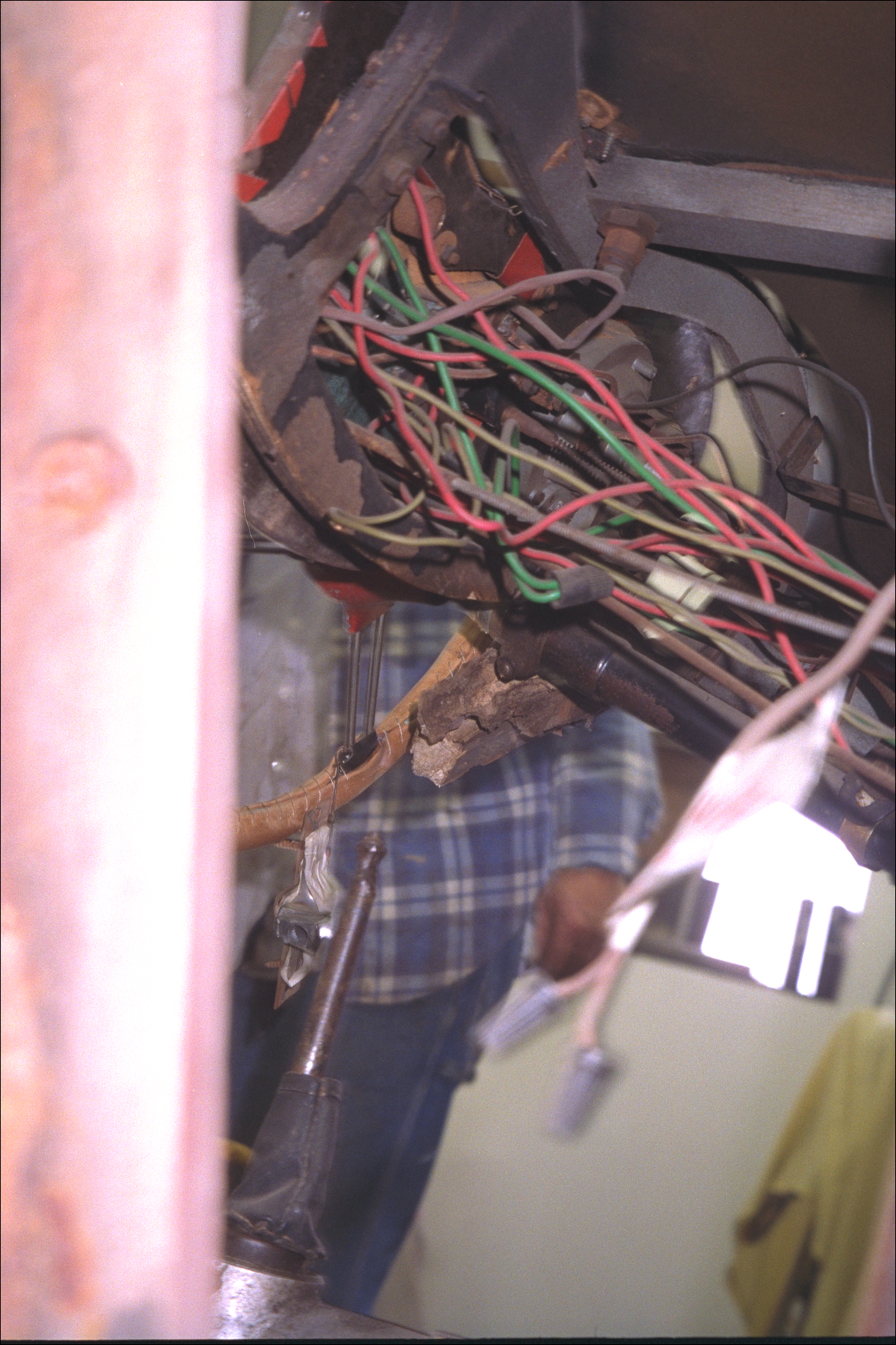 Wiring under the cowl