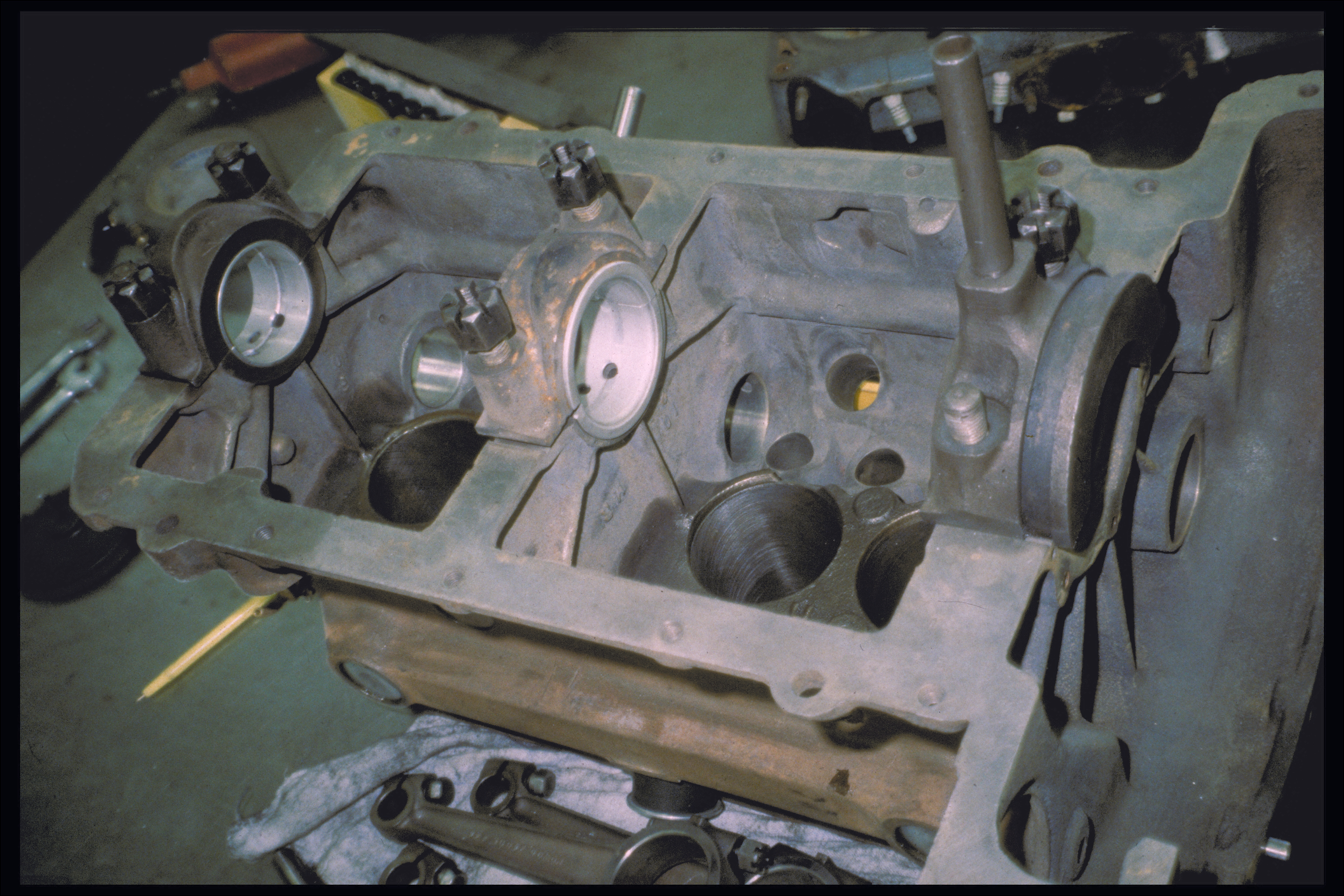 Engine block interior